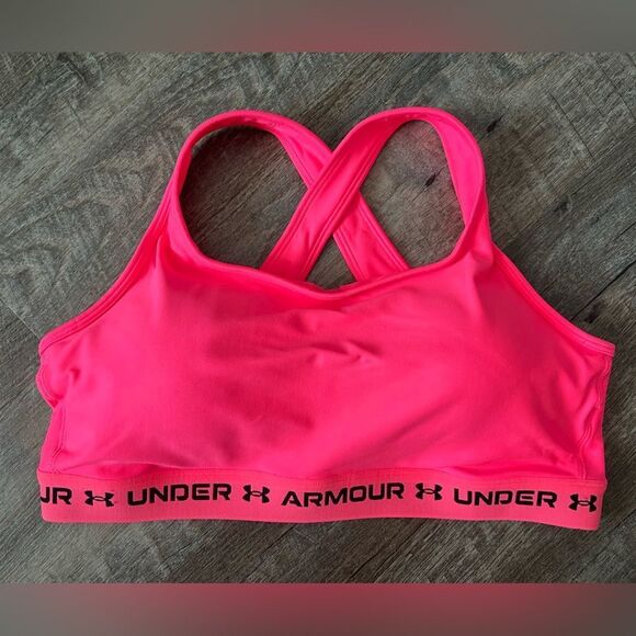 Under Armour Mid Cross-back Sports Bra-Size 2X - Picture 1 of 5
